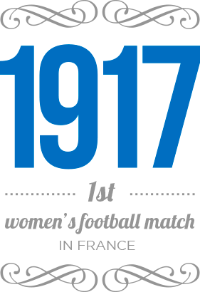 1917 : 1st women's football match in France