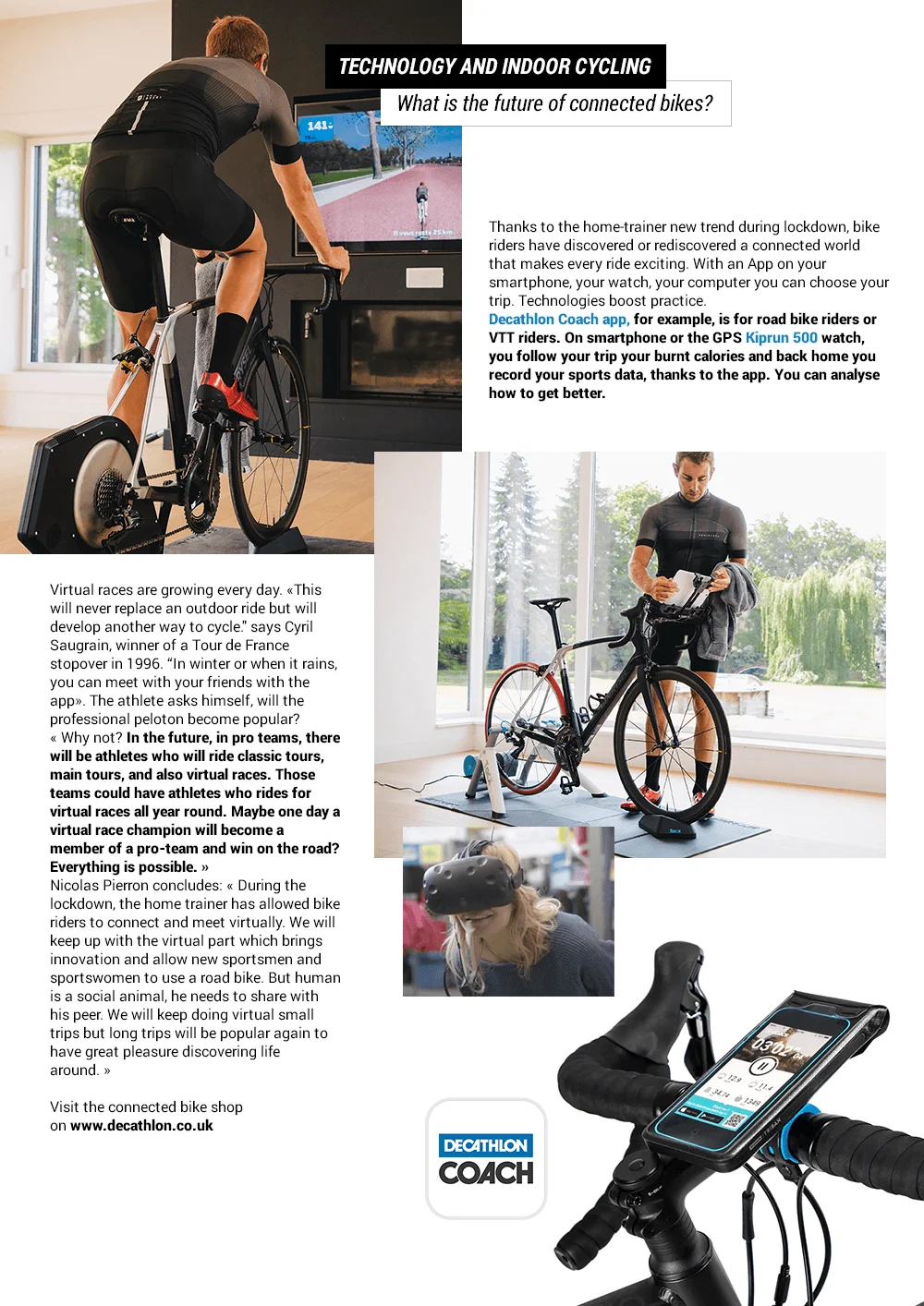 Decathlon home hot sale trainer vtt