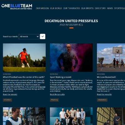 Decathlon United Media Website